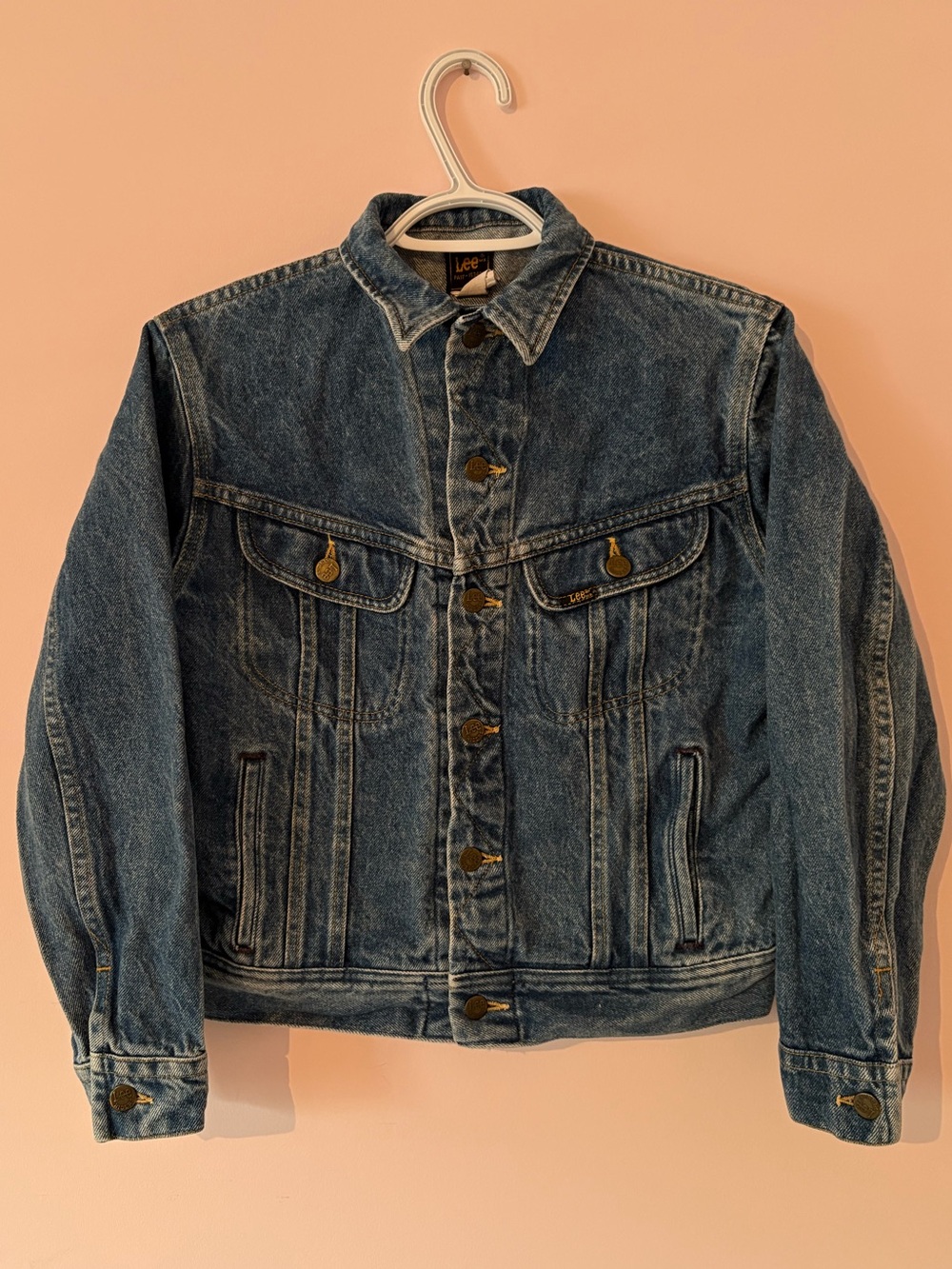 Vintage Lee Riders Denim Jean Jacket - Medium Blue Wash